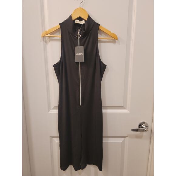 Nicholas Black Ribbed Romper - Picture 2 of 9